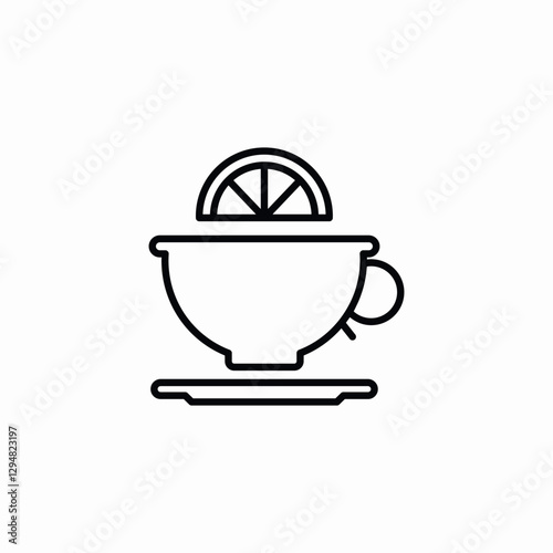 lemon beverage icon sign vector