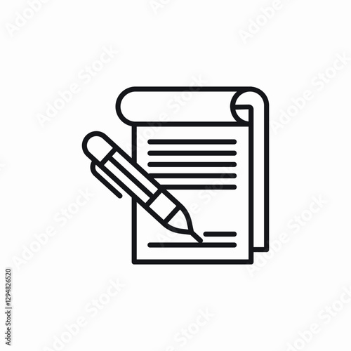 notes write icon sign vector