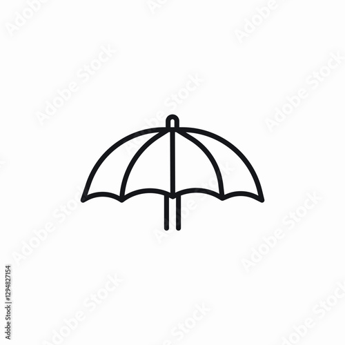 protecton umbrella icon sign vector