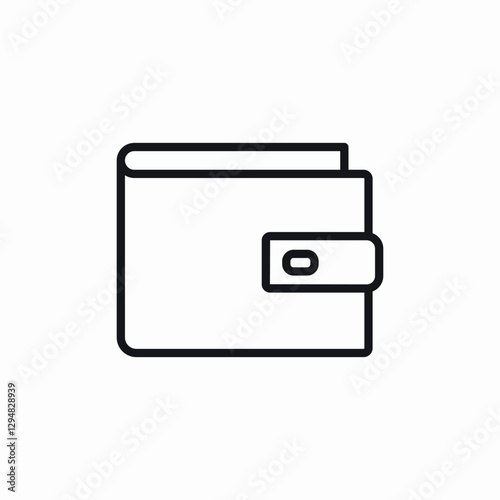 wrap wallet icon sign vector