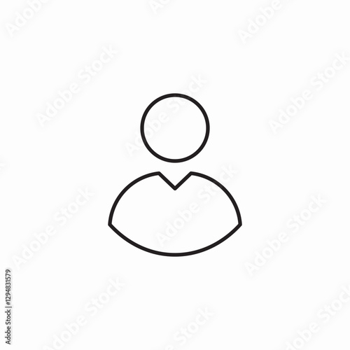 account profile icon sign vector