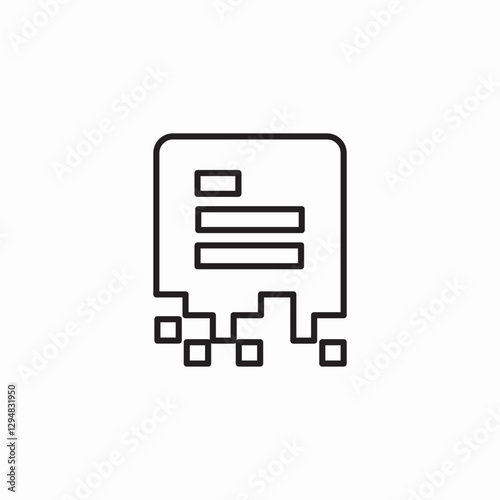 ai paragraph icon sign vector