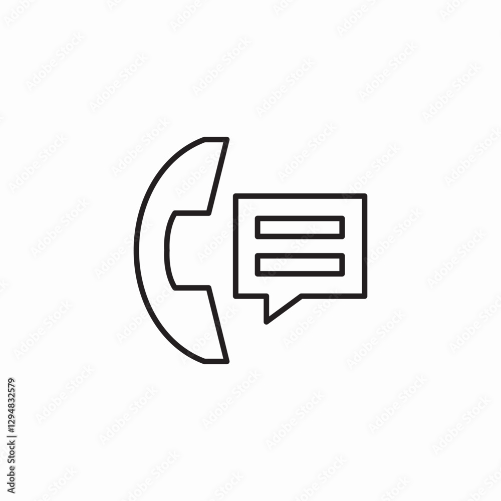 call conversation icon sign vector call conversation icon sign vector