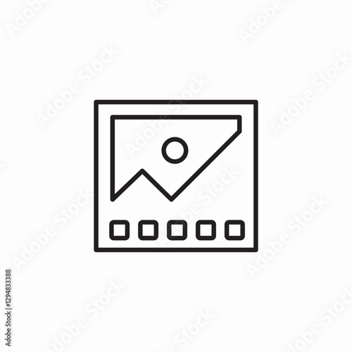 image film icon sign vector