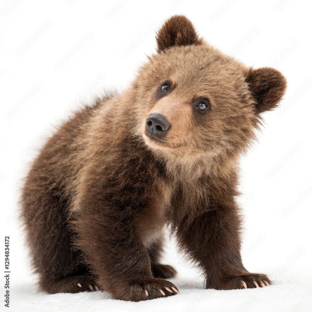 Obraz premium brown bear isolated on white