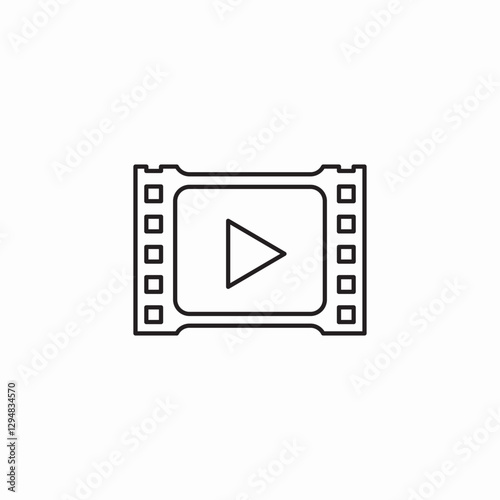 video media film icon sign vector