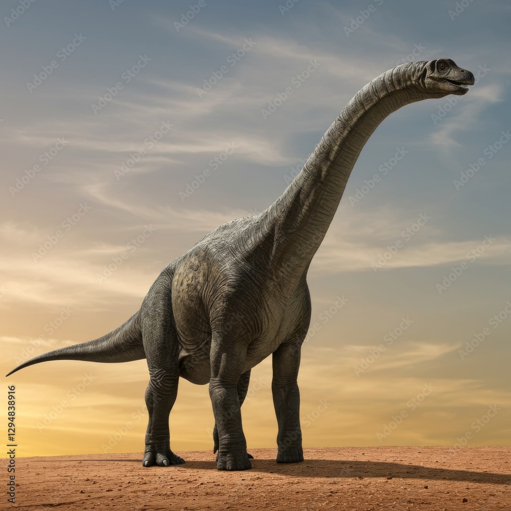 Obraz premium dinosaur brachiosaurus on Earth Realistic