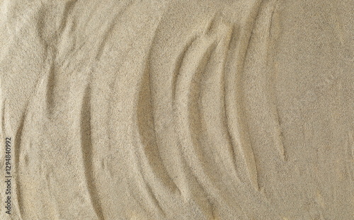 Fototapeta Naklejka Na Ścianę i Meble -  Desert sand pile, dune background and texute, top view