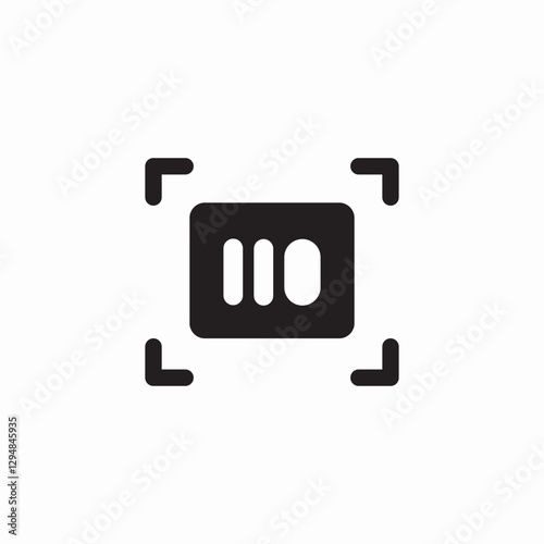 code scan icon sign vector