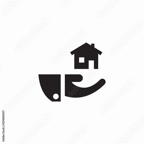 housing care icon sign vector photo