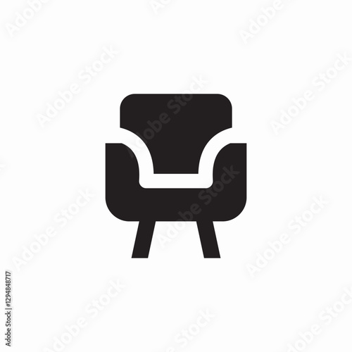 sofa relax icon sign vector