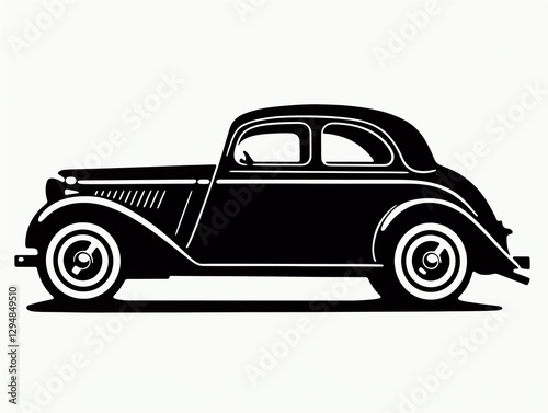Obraz na płótnie retro car vector w salonie