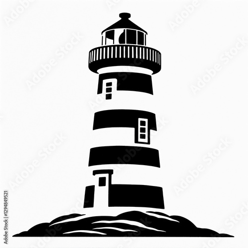 Obraz na płótnie lighthouse on white w salonie