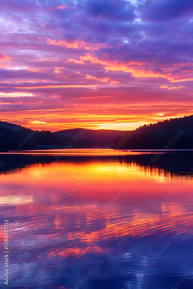 Sunrise Over Serene Lake – A Tranquil Morning Displaying Nature's Beauty and Promise of a New Day Sunrise Over Serene Lake – A Tranquil Morning Displaying Nature's Beauty and Promise of a New Day