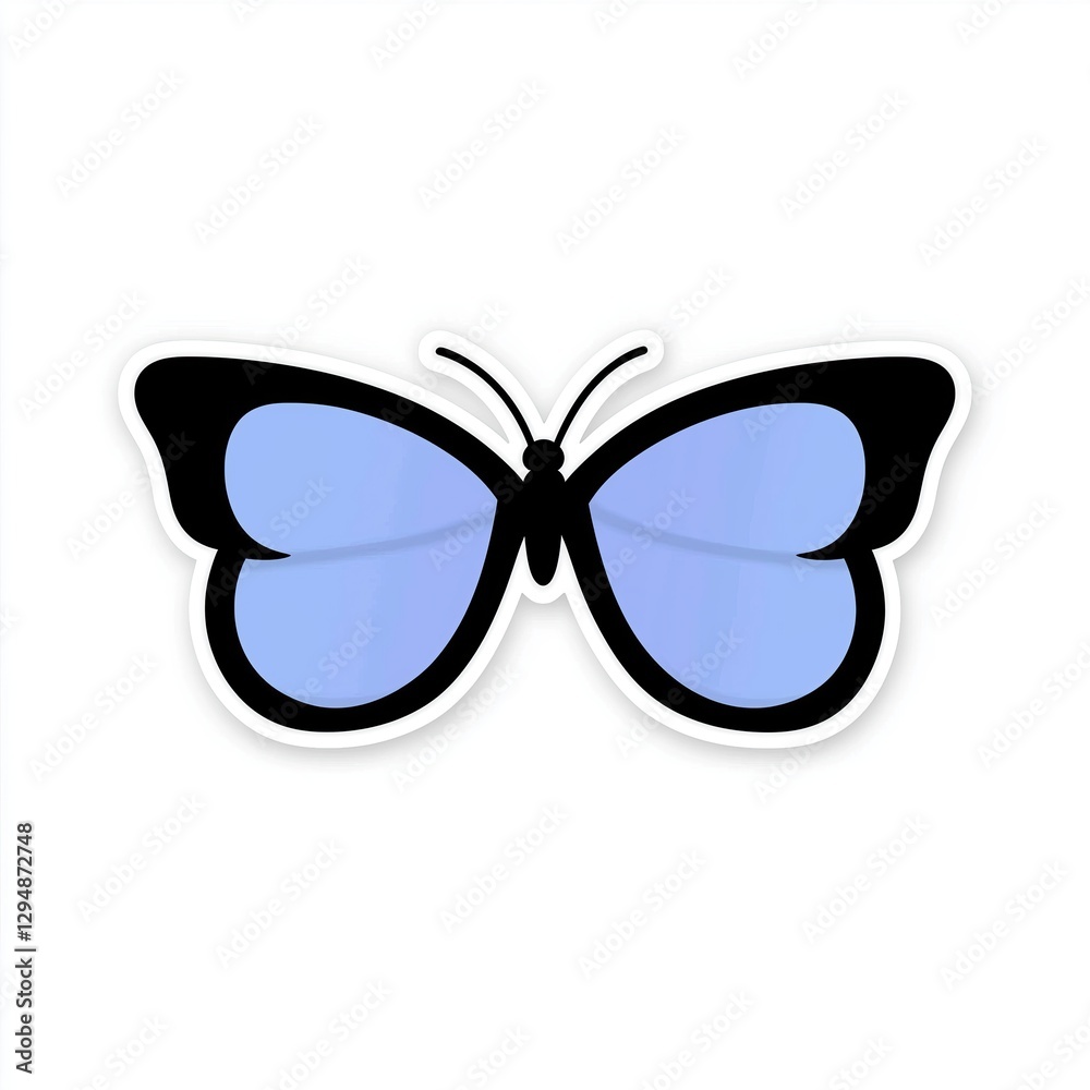 Fototapeta premium contour-cut sticker popular social Aesthetic quality of the beautiful, 3d rendering, graphic design sticker for t generated AI