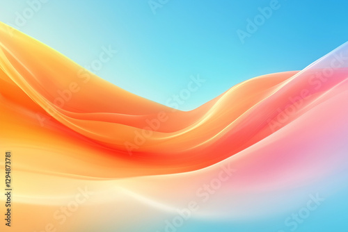 Bright and cheerful abstract background with vibrant orange accents elevates creative projects with modern energy
