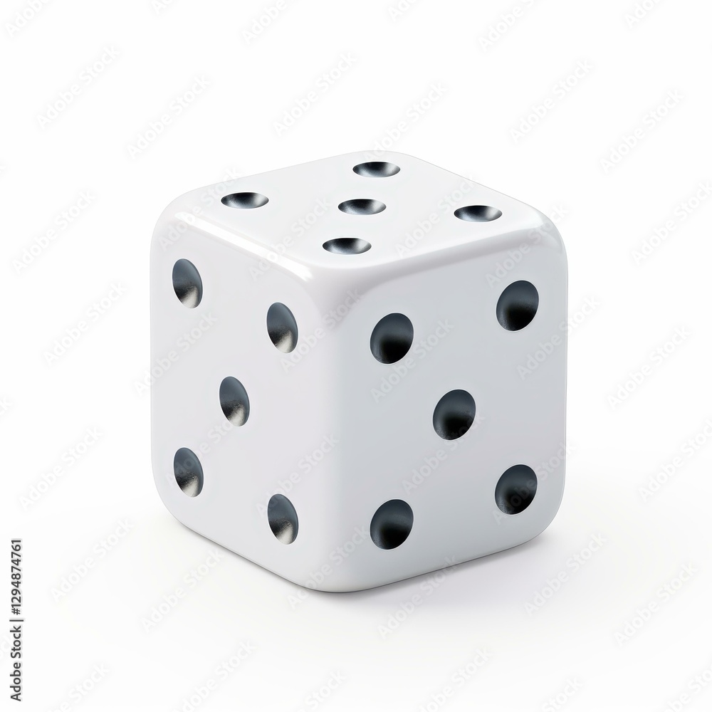 A clean, isolated die cut showcasing a vibrant, detailed dice on a pure white background for clarity and impact. A clean, isolated die cut showcasing a vibrant, detailed dice on a pure white background for clarity and impact.