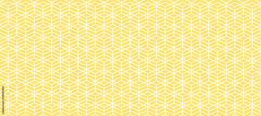 Yellow abstract seamless pattern with white tracery decor Yellow abstract seamless pattern with white tracery decor