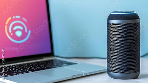 Smart Home Technology, A Wireless Speaker and Laptop Connectivity photo