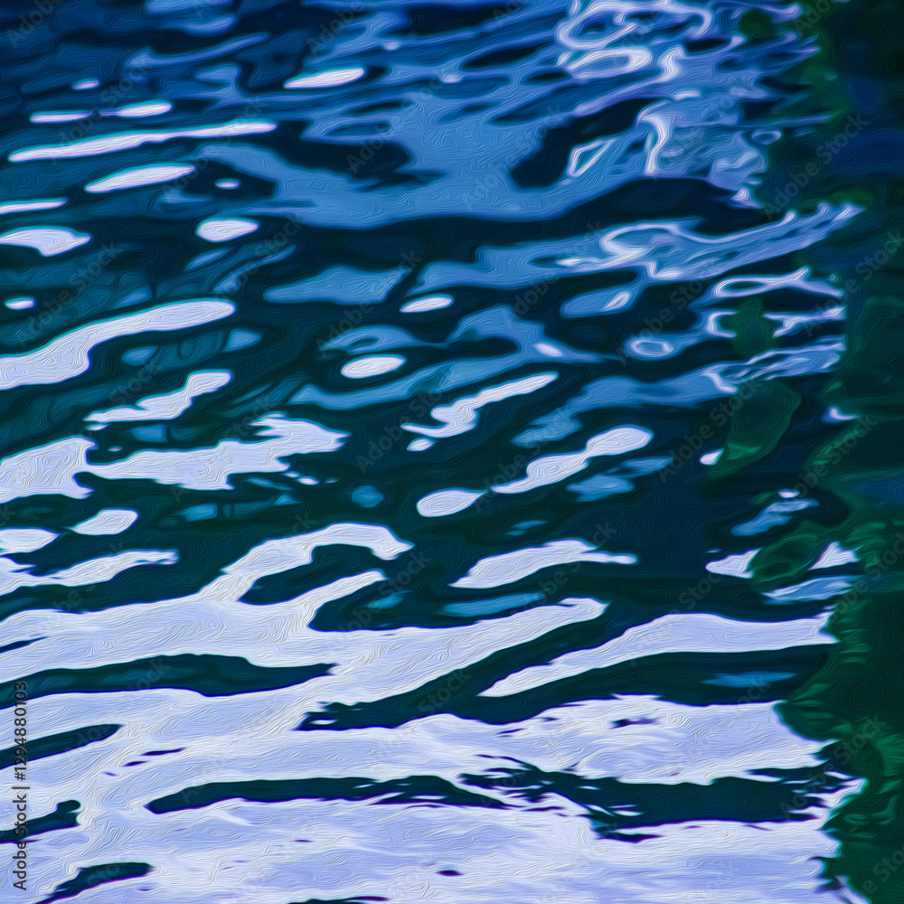 Ripples of Water with Abstract Look in Blue - Background, Backdrop, Border (filtered photo) with Texture Ripples of Water with Abstract Look in Blue - Background, Backdrop, Border (filtered photo) with Texture
