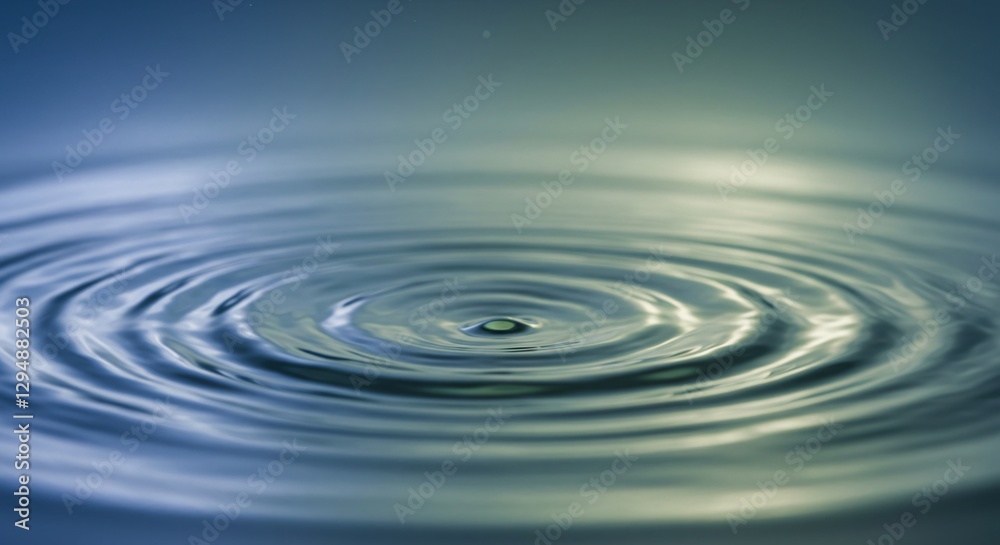 Close-up of a water ripple effect with soft lighting and reflections Close-up of a water ripple effect with soft lighting and reflections