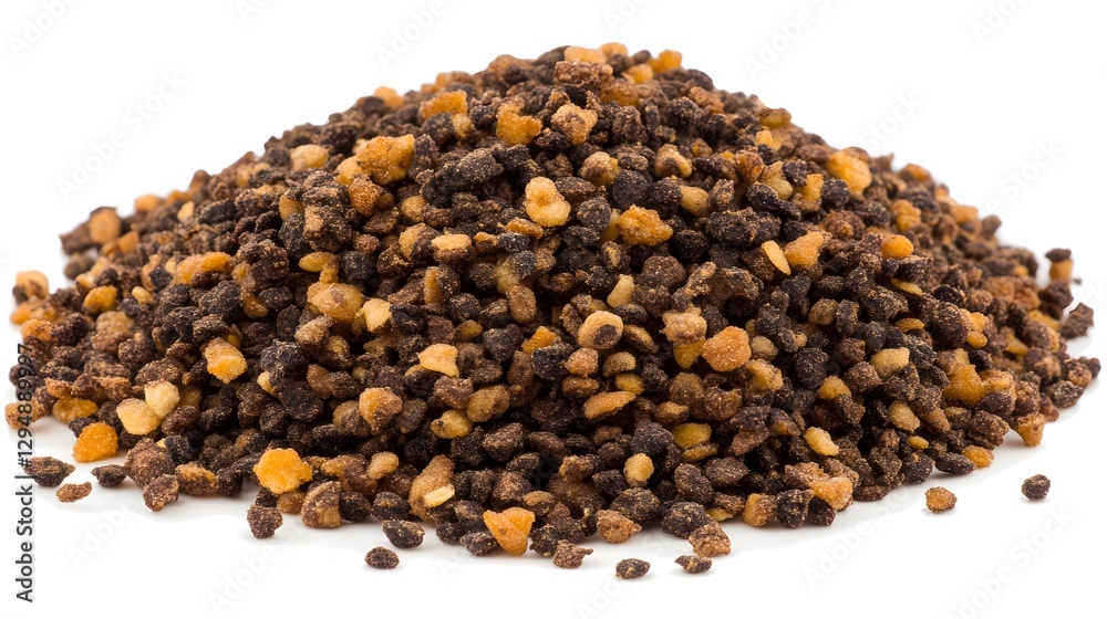 Pile of Brown and Golden Bee Pollen Granules Pile of Brown and Golden Bee Pollen Granules