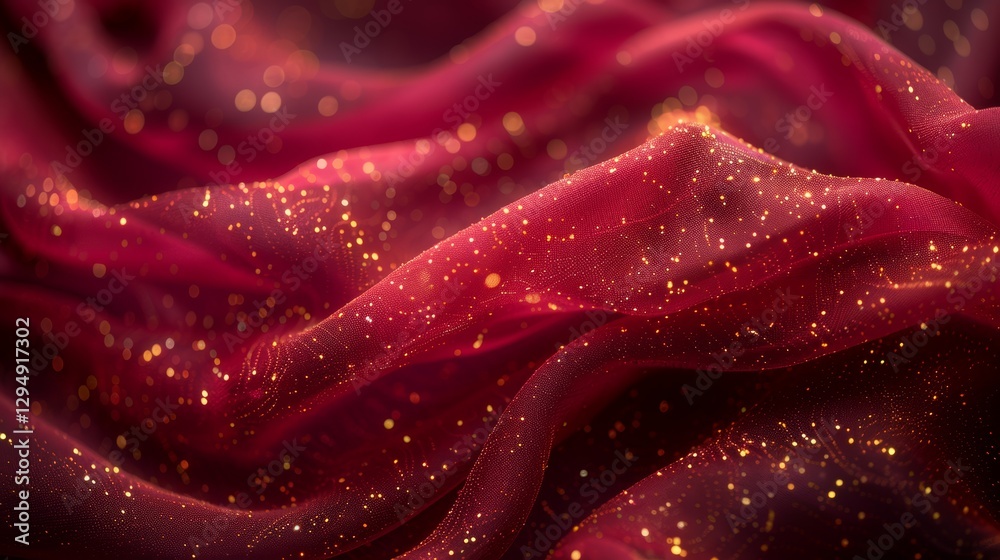 Maroon Waves with Metallic Gold Shimmer Maroon Waves with Metallic Gold Shimmer