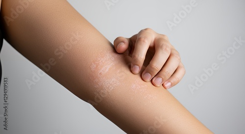 Close-up of Scaly Skin Condition on Arm
