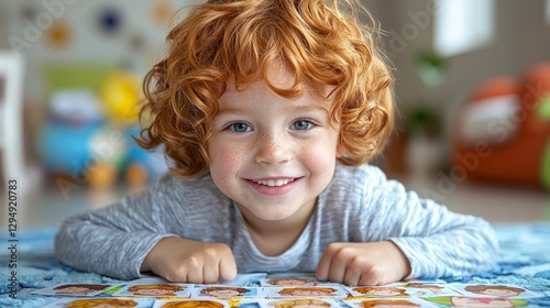 In calm therapy setting child autism engages speech therapist using picture cards support social communication. atmosphere is sensory friendly and inviting.