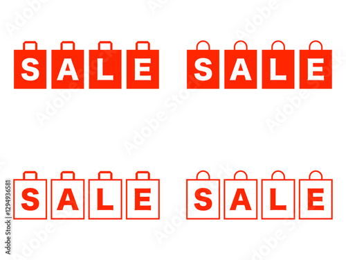 セール紙袋ロゴセット