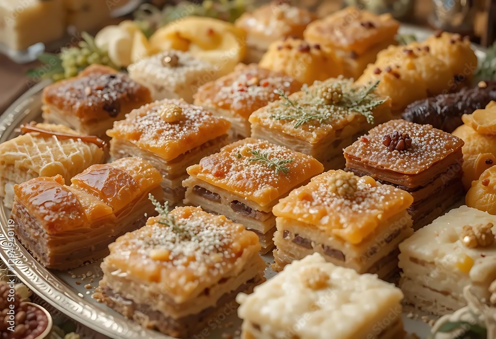 Golden Baklava Assortment: A Luxurious, Layered Delight
