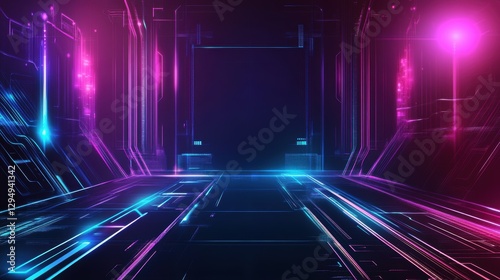 High tech background template design.
