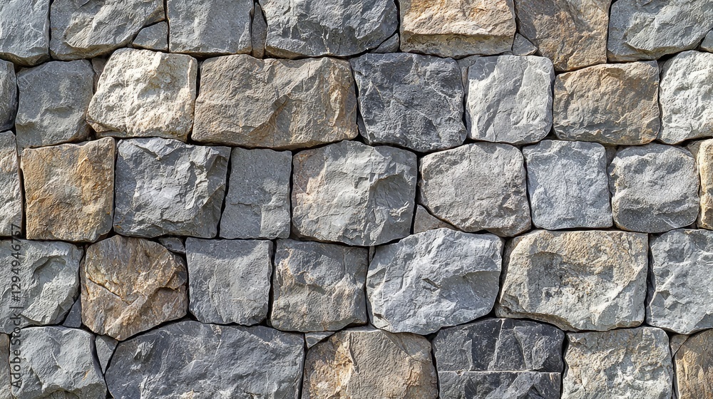 Obraz premium High Resolution Seamless Stone Cladding Wall Texture Background