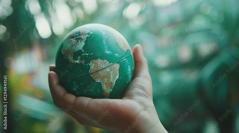 globe in hand globe in hand