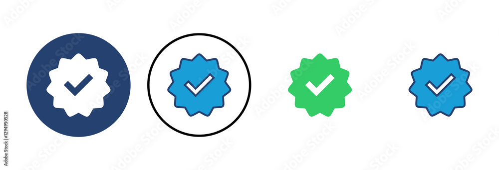 verified icon vector. verification check mark. approved icon verified icon vector. verification check mark. approved icon
