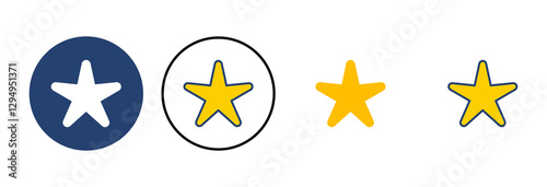 Star Icon vector. rating icon vector. favourite star icon