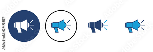 Megaphone icon vector. Loudspeaker icon vector.