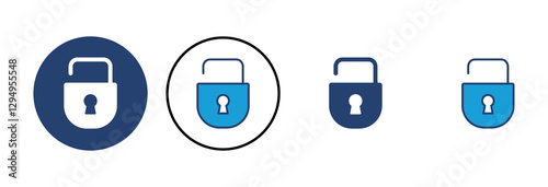 Lock icon vector. Padlock icon vector. Encryption icon. Security symbol
