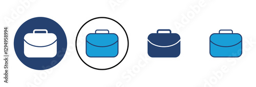 Briefcase icon vector. suitcase icon. luggage symbol.