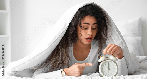 Overslept young African-Ame...