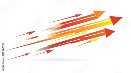 Abstract Dynamic Arrows: Speed, Progress, and Growth Visualization
