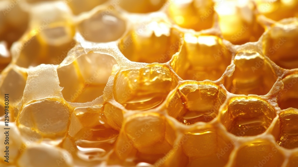 Honey bee hive with patterns. Honey bee hive with patterns.
