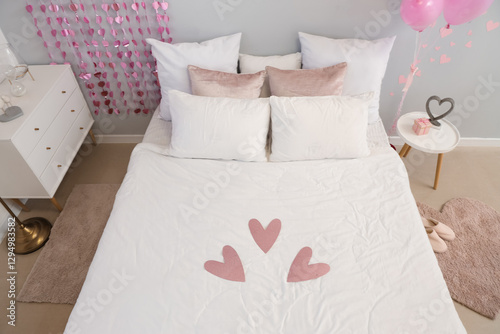 Romantic bedroom decor with...