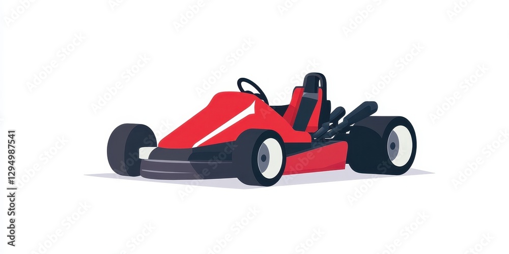 Red Go-Kart: Speed, Thrills, and the Open Track Red Go-Kart: Speed, Thrills, and the Open Track