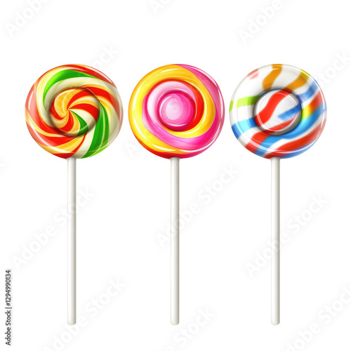 Wallpaper Mural lollipops on transparent background Torontodigital.ca