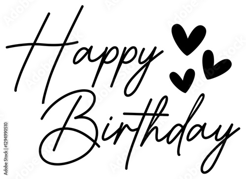 Happy Birthday | HBD Hearts | Celebratory Milestone