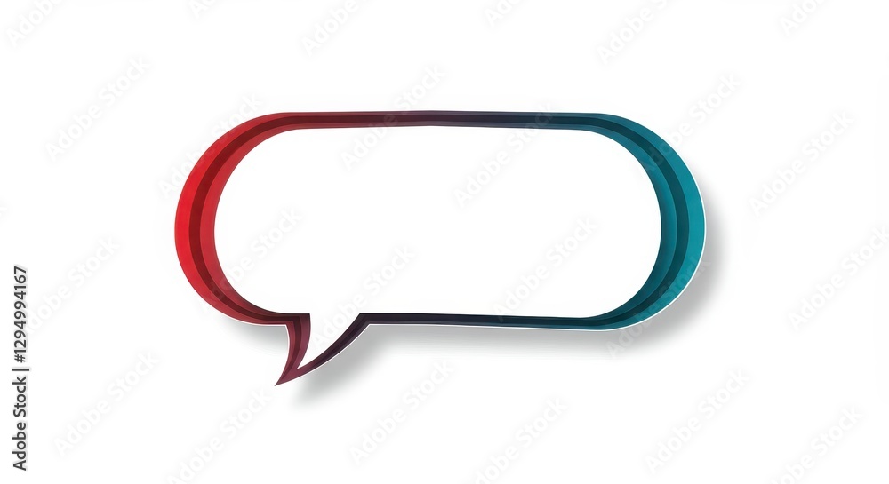 Abstract Colorful Speech Bubble Design Abstract Colorful Speech Bubble Design