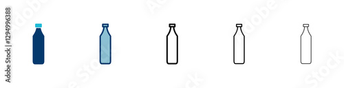 Bottle icon vector isolated on white background. Bottle vector icon