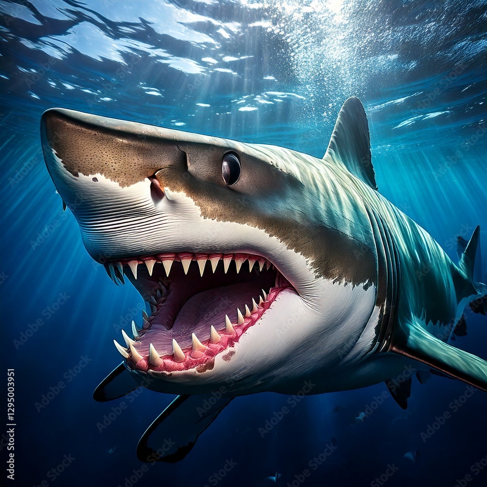 Fototapeta premium great white shark