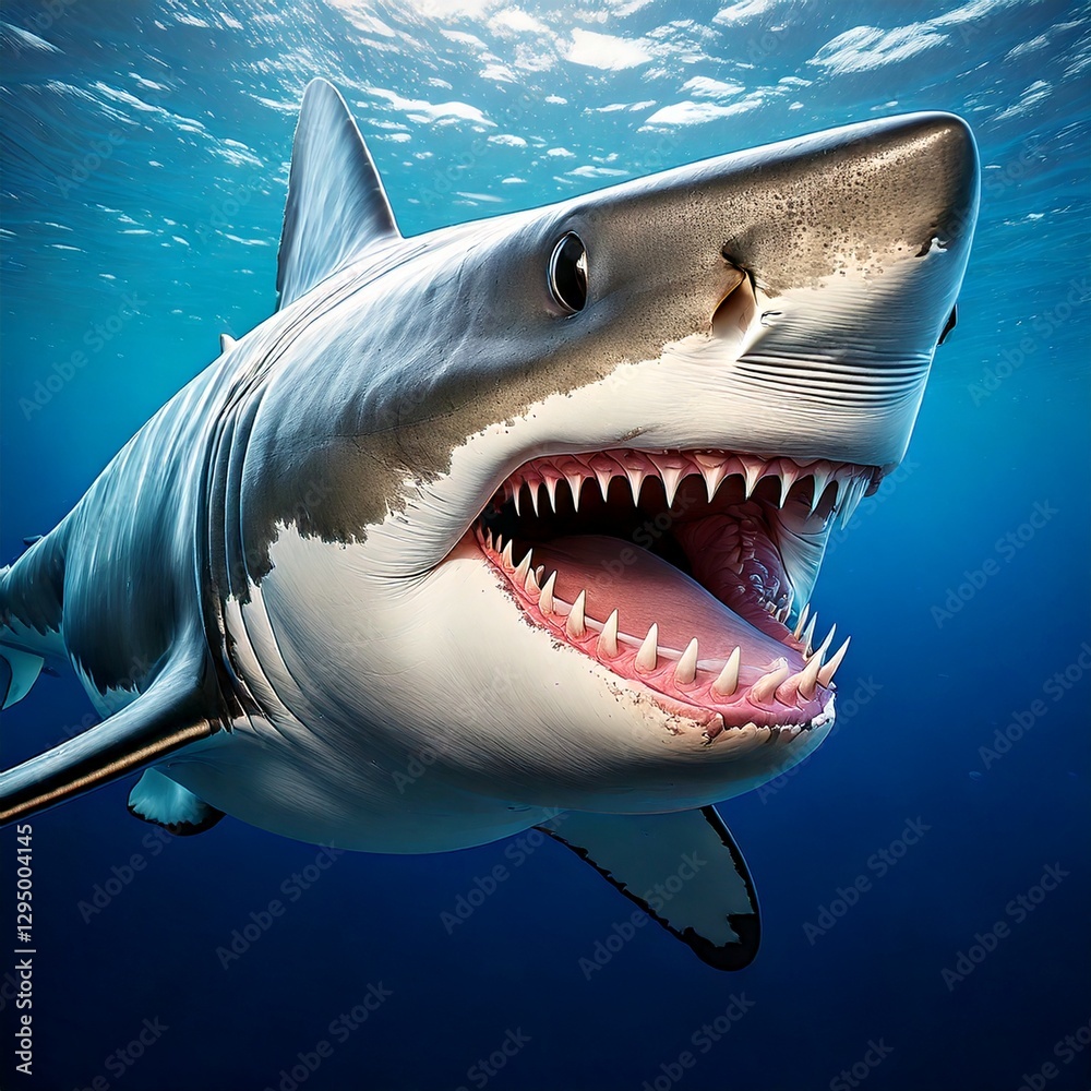 Fototapeta premium great white shark